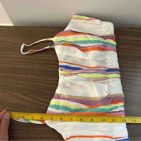 Lemlem by Liya Kebrede Multicolor Striped Crop Top M - Picture 8 of 8